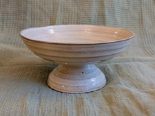 Image of nkuku Valinha Earthenware Footed Bowl - Grey , new with label