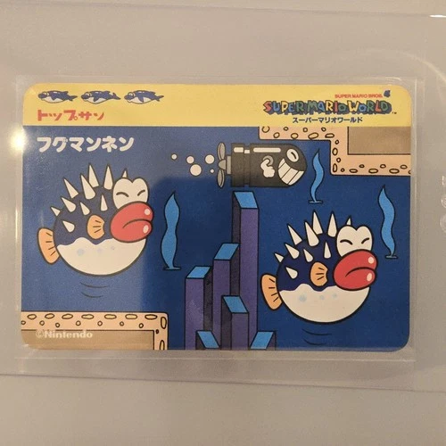 Bandai Nintendo Super Mario World Logo Vintage NES Nintendo