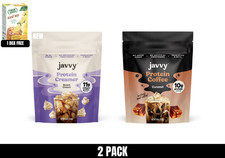 Javvy Protein Instant Coffee Bundle Sweet Cream Caramel, 9 oz, 2 Pack