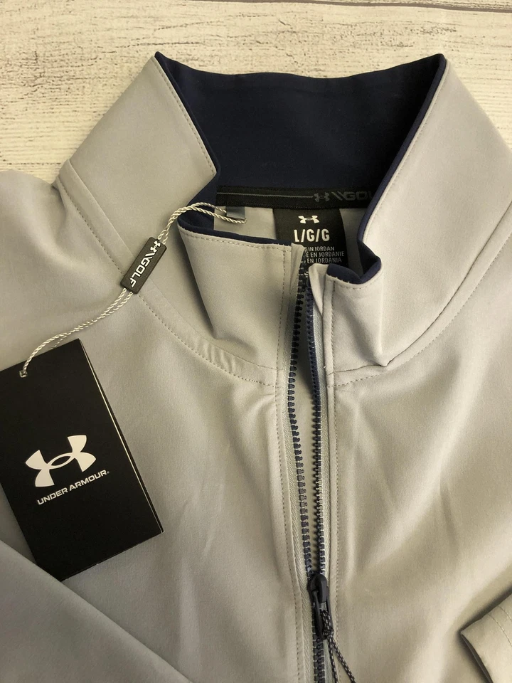 Under Armour Storm Pullover Jacket Mens Large Short Sleeve Golf Water Repellent - Image 2 of 4