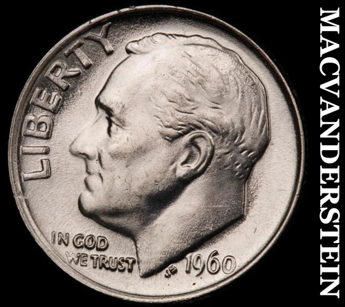 1960 Roosevelt Dime- Silver Choice Gem Brilliant Uncirculated Luster #i300
