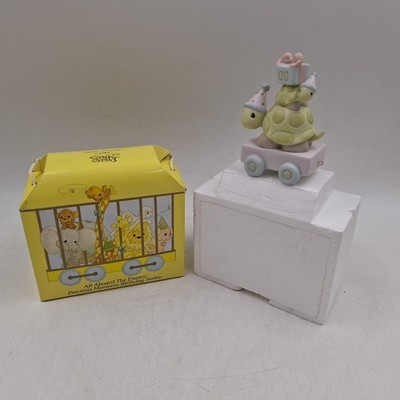 VTG Precious Moments Take Time Its Your Birthday Turtle Age 11 Birthday Train