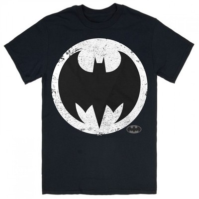 Batman Dark Knight Returns Frank Miller Bat Signal Logo T-Shirt Black