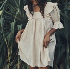 Spell & the Gypsy | Mae linen mini dress meringue