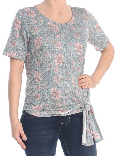 William Rast Watch WILLIAM RAST Womens Tie Short Sleeve Knotted Jewel Neck Top | eBay
