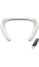 Hands Free Wireless sound Wear Bluetooth Neck Speaker in White
