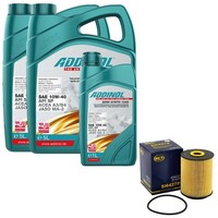 MotoröL Set Addinol 10W-40 Semi Synth 11 Liter + ÖLfilter FüR VW Phaeton 6.0 W12