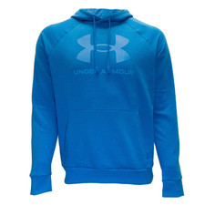 Under Armour Men's Rival Fleece Logo Hoodie Size Medium Blue