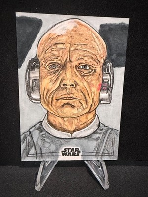 Topps Star Wars Lobot Sketch by Michael John Garcia (Gawanimayk)