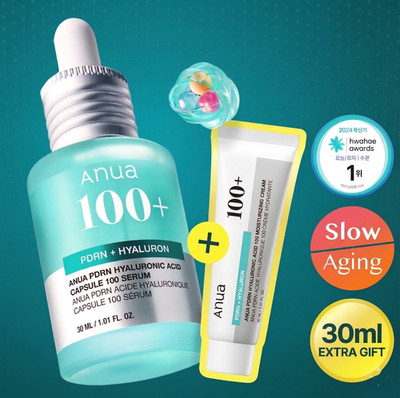 Anua PDRN Hyaluronic Acid Capsule 100 Serum 30ml + PDRN Cream 30ml