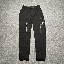 Vintage Rocawear Joggers Boys 6 Black Sweatpants Track Pants Stretch Cargo Y2K