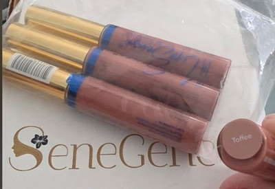 4x Brand New SeneGence LipSense Toffee Lipgloss Sealed New Discontinued Color