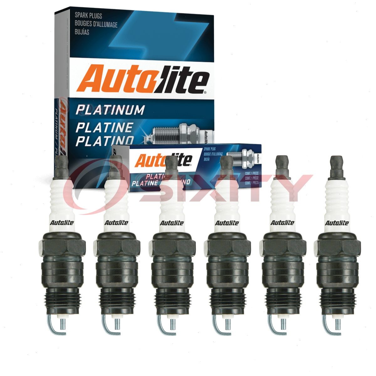 6 pc Autolite Platinum AP5125 Spark Plugs for RF11LC 7510 6BF1 6713 Ignition ui