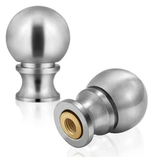 Ball Lamp Finial Cap Knob for Lamp Shade Top,Solid Lamp Finial Caps,Heavy Bru...