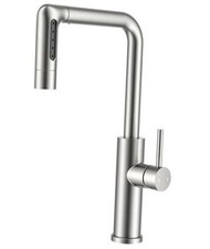 Waterfall Kitchen Faucet, 5-Mode 360 Swivel 5-Mode Faucet Stainless Steel