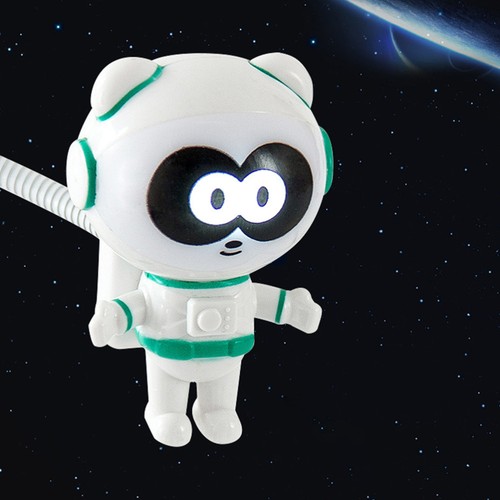 Astronaut USB -Nachtlicht Kind Astronauten-Schreibtischlampe -Leslicht - Photo 3/12