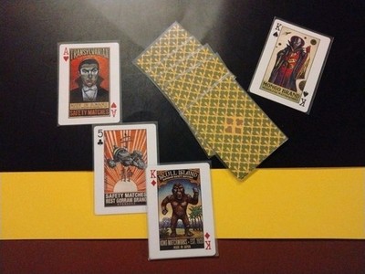 Matchbook HORROR art playing card singles C. Phillips (pack fresh) Free Ship