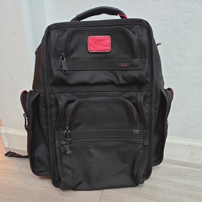 TUMI Alpha T-Pass 26578DH Brief Backpack Black Carry On Travel Laptop Pocket