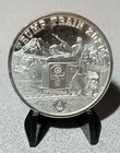 DONALD TRUMP 1 OZ FINE SILVER TRUMP TRAIN LOCKER MINT RARE