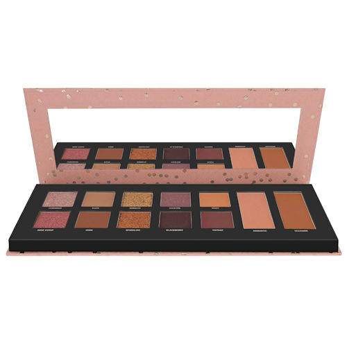 W7 Rose todo el día! Paleta de caras - Sombra de ojos Brillo de ojos Espejo rosa mate - Imagen 2 de 5