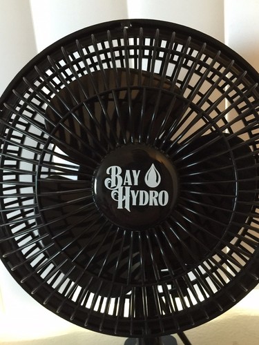 Ventilador con clip negro BAY HYDRO 6", 2 velocidades, silencioso, DE LA MÁS ALTA CALIDAD $$ AHORRA $$ - Imagen 2 de 8