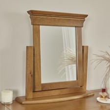 Dressing Table Mirror French Louis Oak Solid Bedroom Furniture