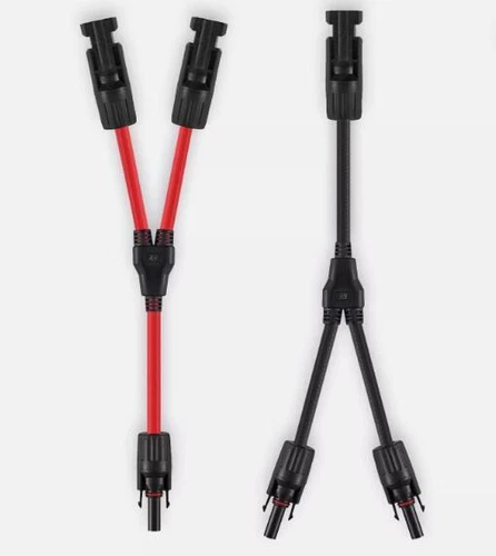 6 Mm² Solarkabel Y-Verteiler,1 Paar Solarpanel 1Y2 10AWG Y Stecker Fotov