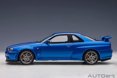 AUTOart 1/18 Nissan Skyline GT-R (R34) V Spec II Bayside Blue