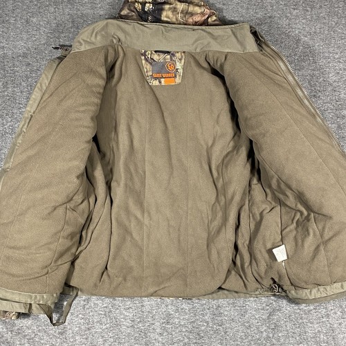 Mossy Oak Break Up Country 2 In 1 Camo Hunting Jacket Large Game Winner Coat - Picture 12 of 24