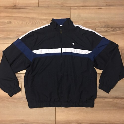 Vintage Champion Navy Blue White 