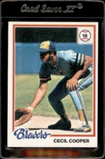 1978 Topps #154 Cecil Cooper Milwaukee Brewers - Nice Card