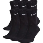 Nike Everyday Cushioned Training Crew Socks 6 Pairs Men's Black Size S-XL New