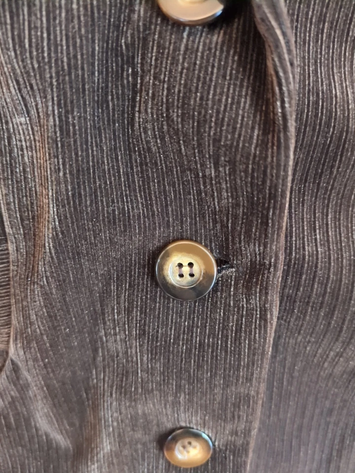 Chaqueta De Colección Moda Bug Para Mujer Gruesa Pana Talla L Blazer Cazadora Retro Años 90 Foto 3 de 4