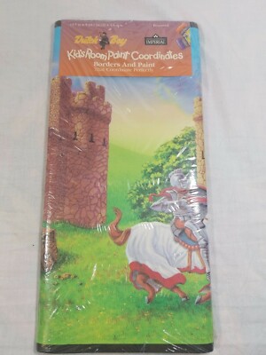 Jousing Knight Castle Prepasted Wallpaper Kids Room Decor Borders and Paint 5 Yd