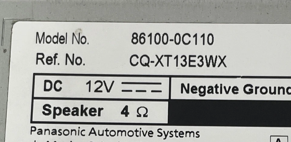 FOR PARTS!!  NOT WORKING !!   14-18 Toyota Tundra RADIO navigation 86100-0C110 - Image 4 of 4