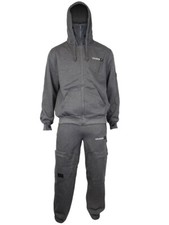 Mens Heavy Fleece Tracksuit S Fits M Full Zip Hoodie Joggers Set