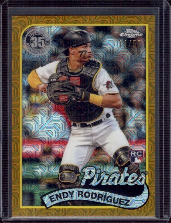 ENDY RODRIGUEZ 2024 Topps Series 2 1989 Silver Pack #59 Gold Refractor RC #14/50