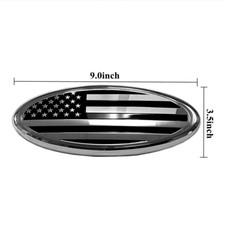 9 7 Inch Us Flag For Ford F150 F250 F350 Front Grille Tailgate 3d Oval Emblem 9 7 Inch Us Flag For Ford F150 F250 F350 Front Grille Tailgate 3d Oval Emblem