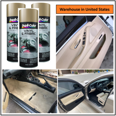 Duplicolor HVP108 Sand Beige Spray Paint Restore Seats Car Door