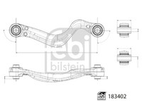 Febi Querlenker Hinten Links FüR Jaguar E-PACE Land Rover Discovery Sport Range