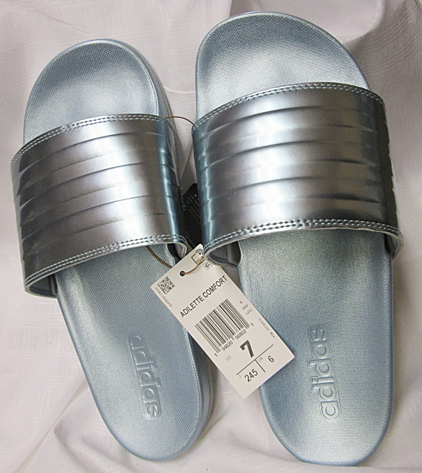 Sandali da donna Adidas blu cielo attivo taglia 7 nuovi di zecca