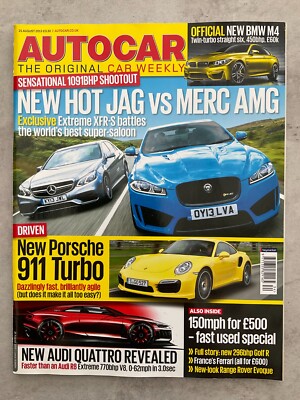 Autocar Magazine - 21 August 2013 - IS300h, 911 Turbo S, XFR-S v E63, 370Z, Trax