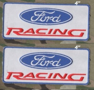 Ford Motor Performance Parts Sport Rennen Team 4 " Aufbügelbare 2-PATCH Set