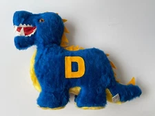 Drexel University Dragon Plush Stuffed Toy ~BJ Toy Co.  Blue & Gold 12"H   clean