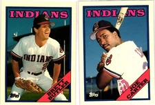 ( 28 ) 1988 Topps Tiffany Cleveland Indians Team Set Carter  Butler MInt MBCARDS