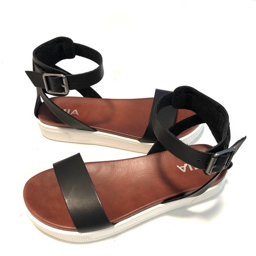 mia black platform sandals
