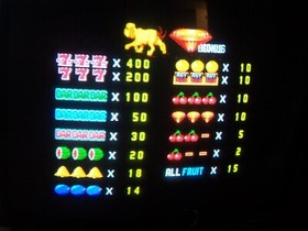 NEW FRUIT BONUS 96 DOG DIAMOND CHERRY MASTER 8 LINER PCB  WORKS! LOOK