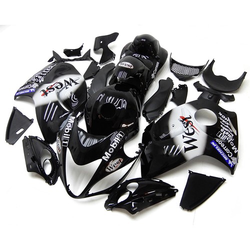 White Black ABS Fairing Kit for Suzuki GSXR1300 Hayabusa 2008 - 2020 Body Kit - Picture 2 of 8