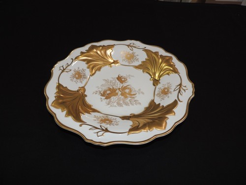 RARE 12.3/4" Echt Weimar White & Gold Plate Jutta 328 Germany NEW! - Picture 8 of 12