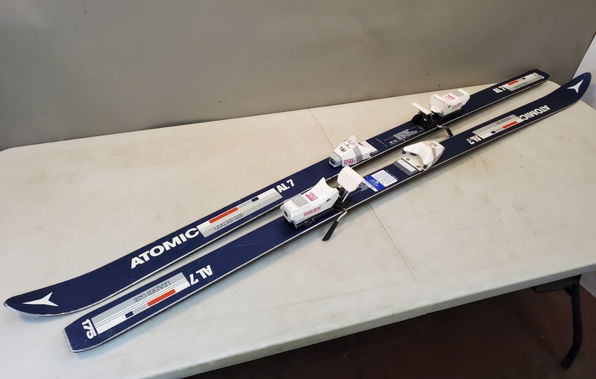 Vintage Atomic AL7 Leader GSE 175cm Downhill Skis with GEZE Sport